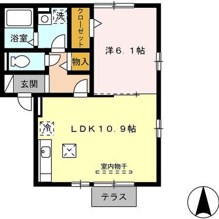 プラムアベニューの物件間取画像